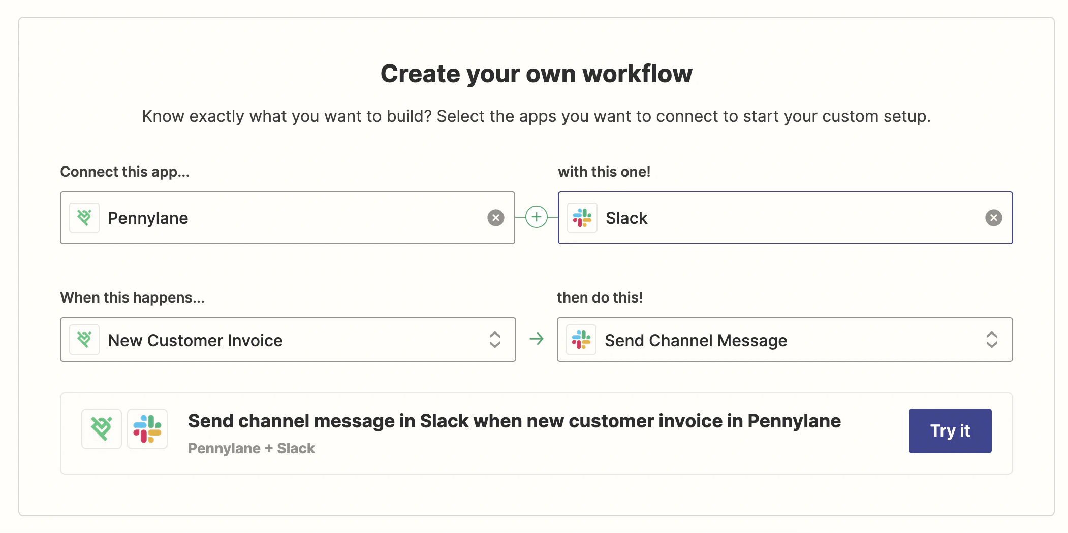 L’interface de Zapier est intuitive ; l’outil facile d’utilisation