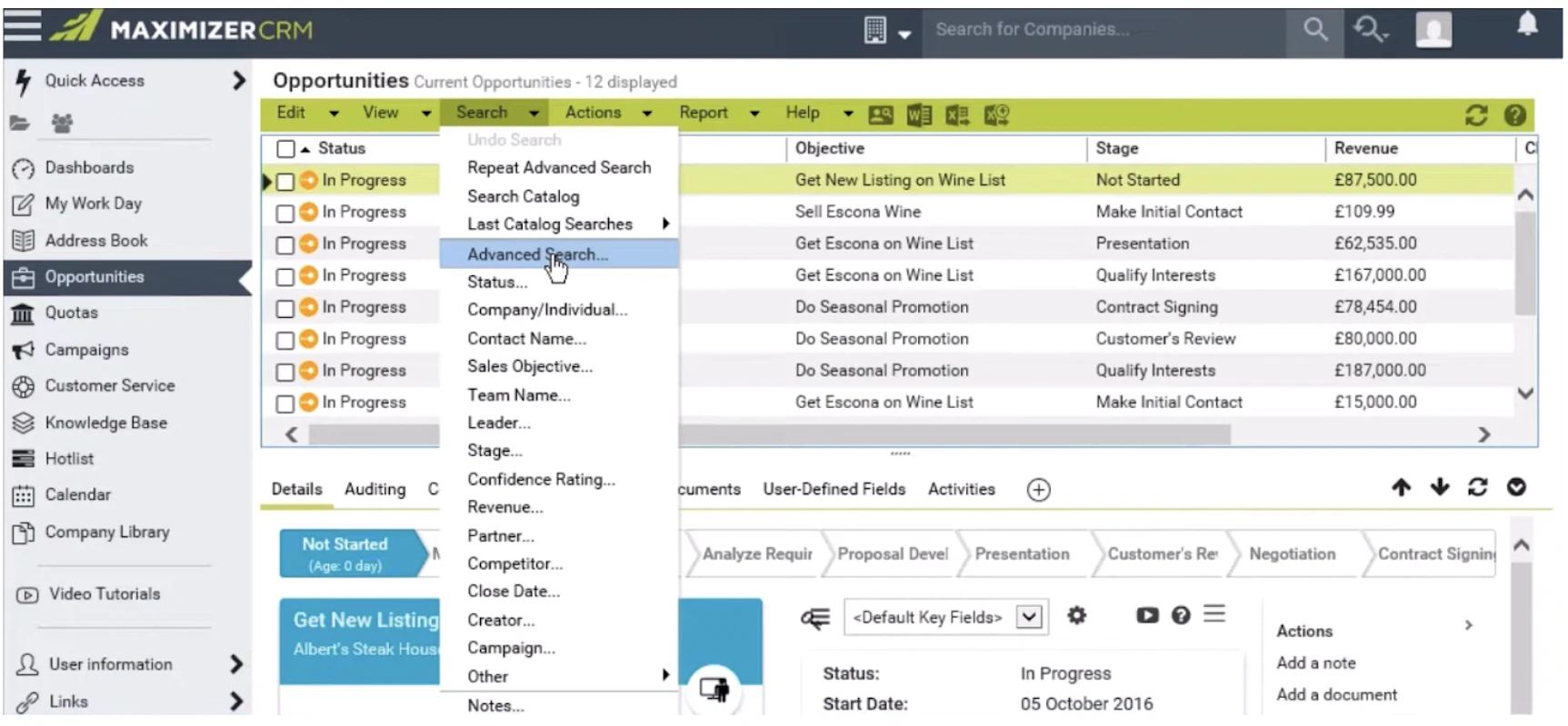 © Maximizer CRM platform