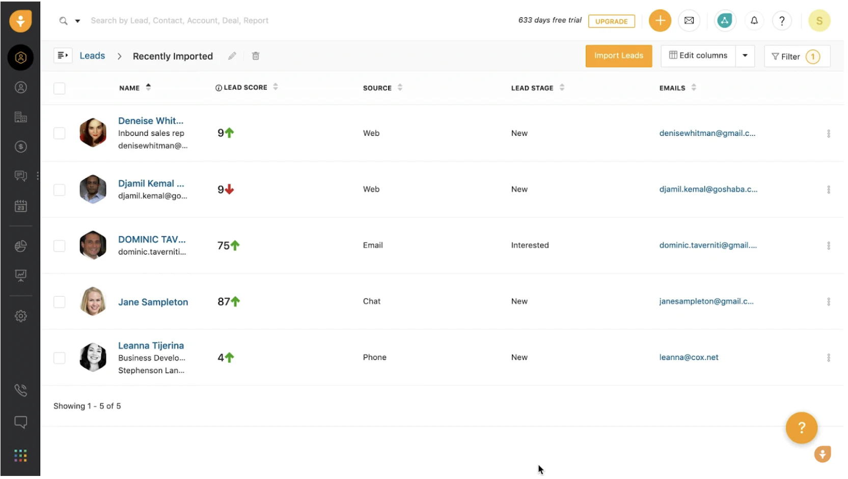 © Freshsales platform