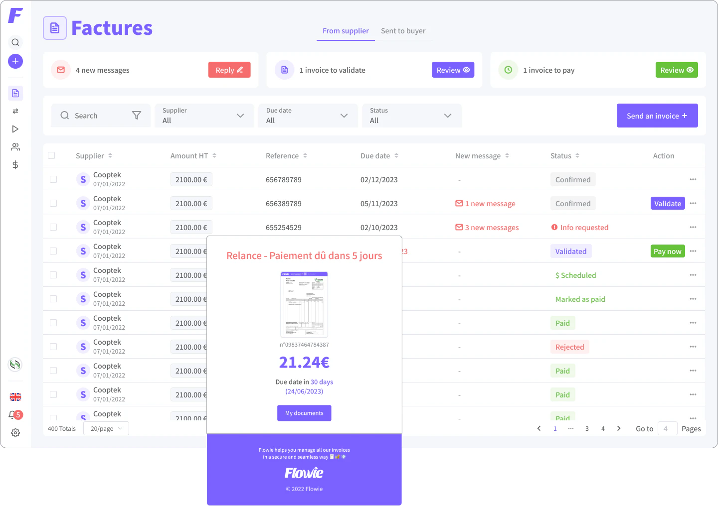 order to cash : Flowie