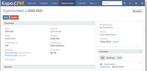 EspoCRM Solution