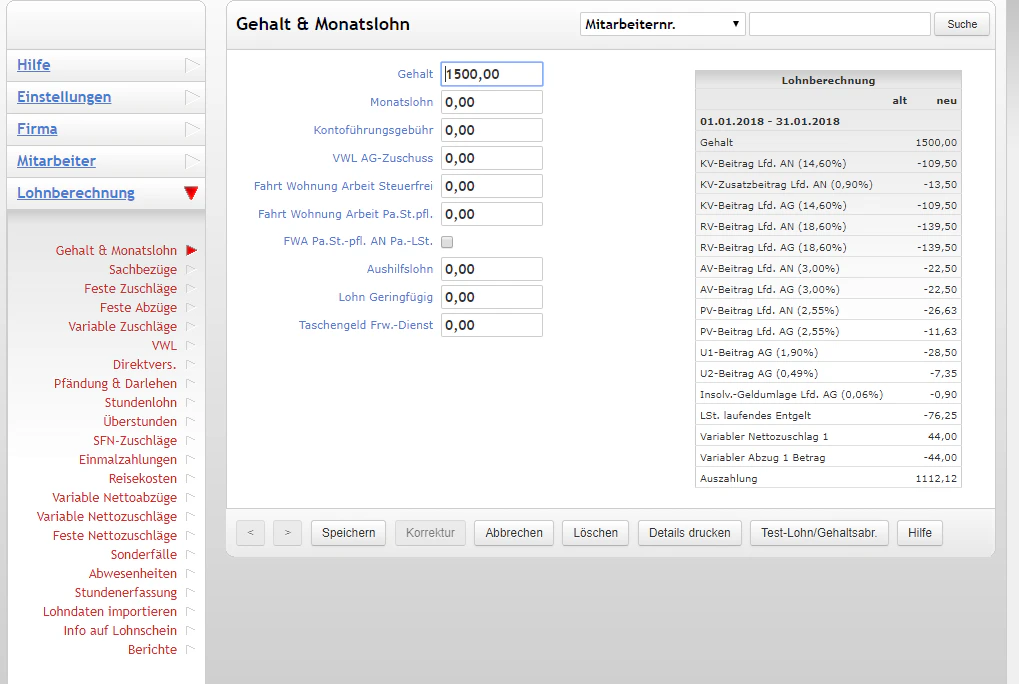 ilohngehalt-Screenshot-Lohnabrechnungsprogramm