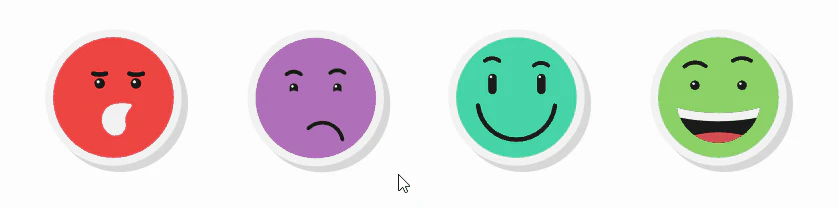 échelle de satisfaction smiley : exemple