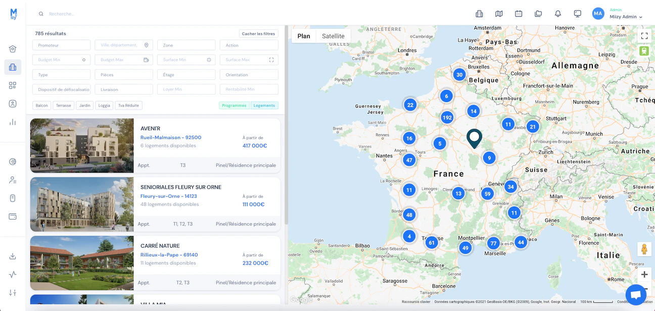 crm immobilier : miizy