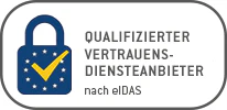 Qualifizierter Vertrauensdiensteanbieter Logo nach eIDAS