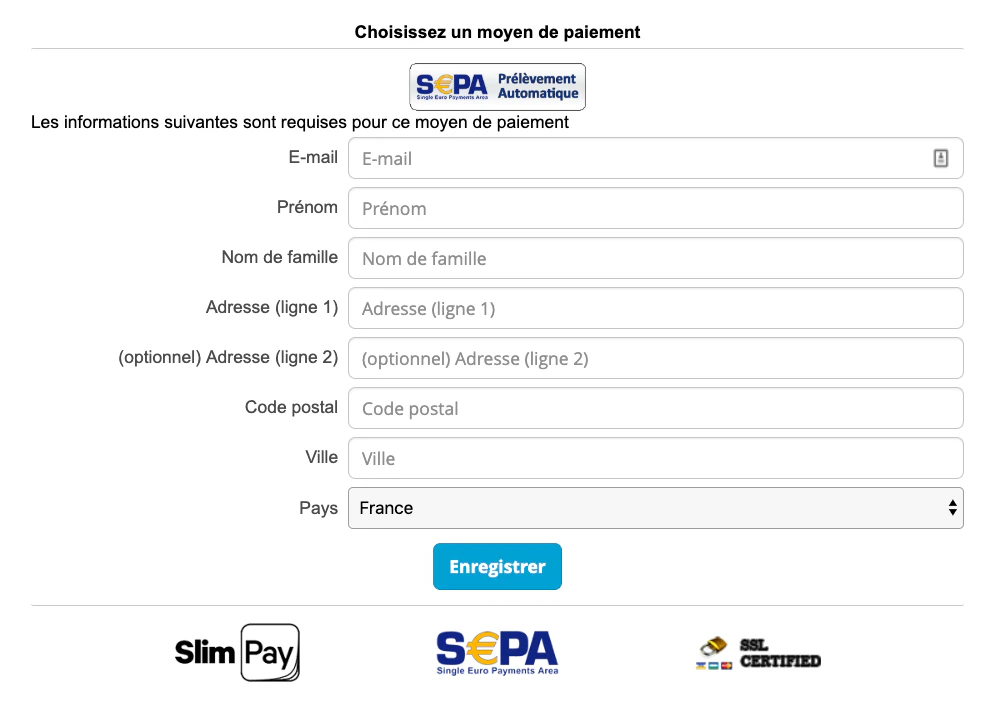 Prélèvement SEPA : ProAbono