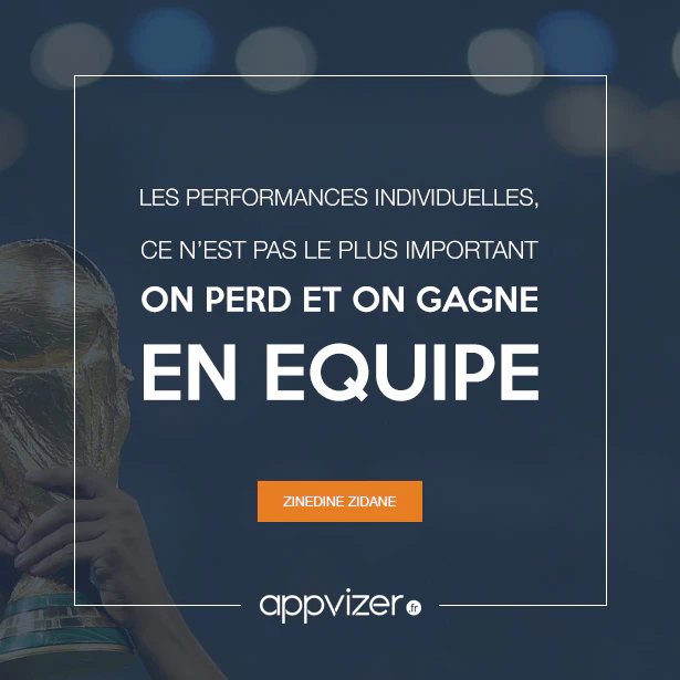 Cette citation de Zinedine Zidane est presque un proverbe sur le travail en équipe