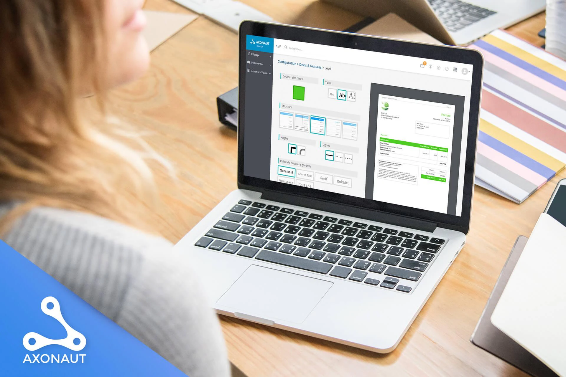 Faire un devis en ligne Axonaut Facturation
