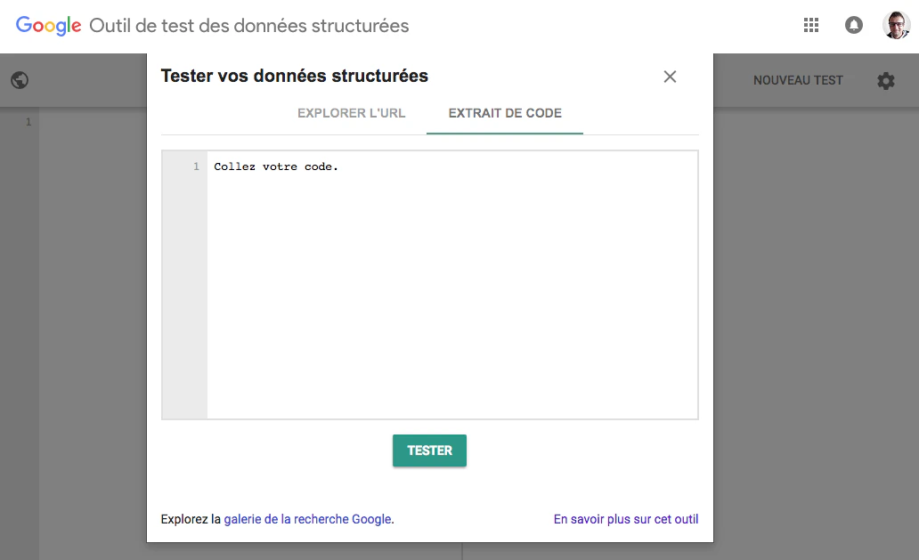 Google et son outil de test des données structurées