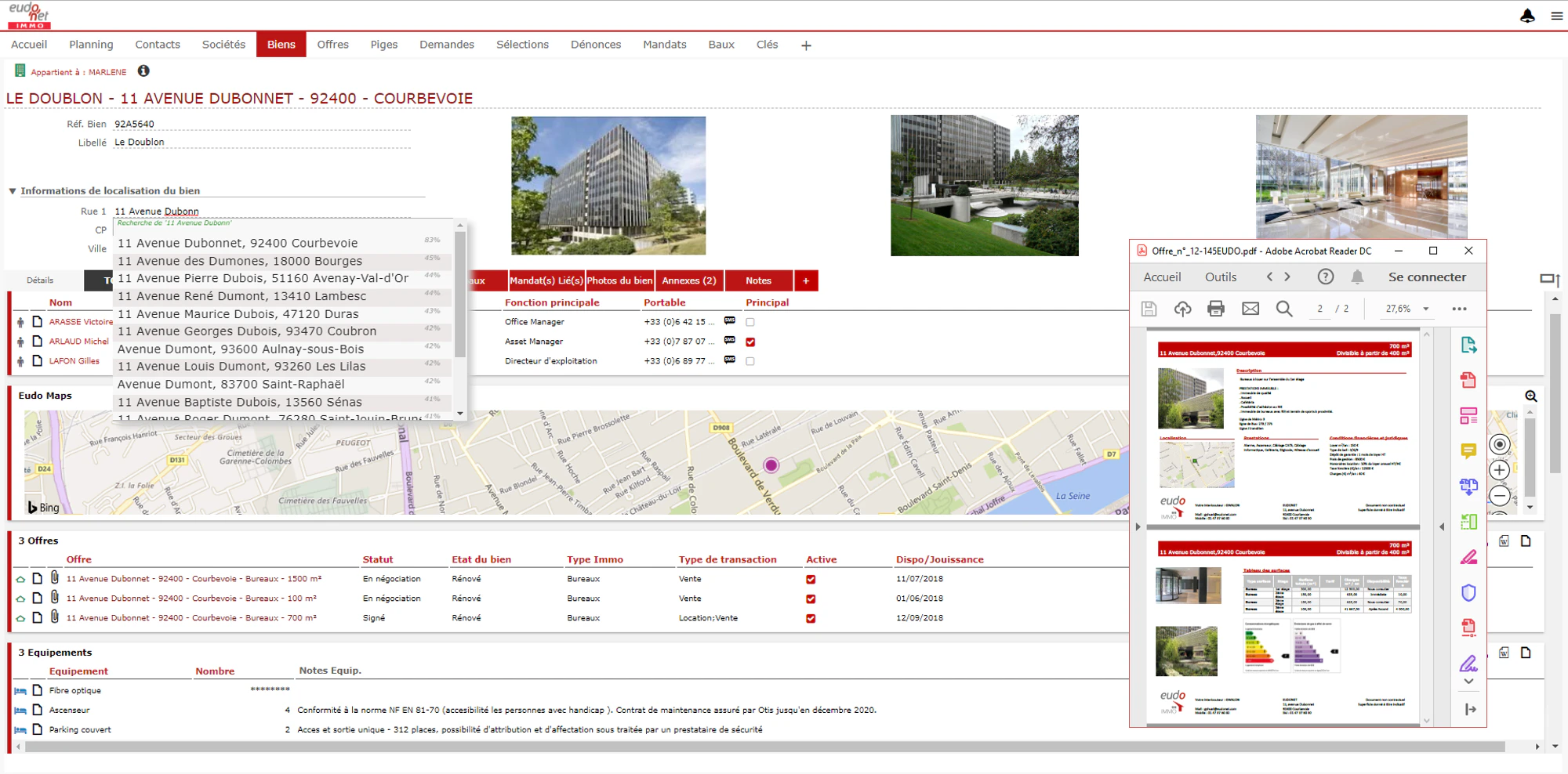 Le logiciel immobilier Eudonet CRM immobilier