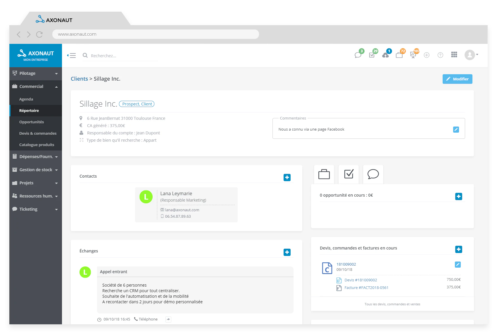 Logiciel GRC : Axoanaut