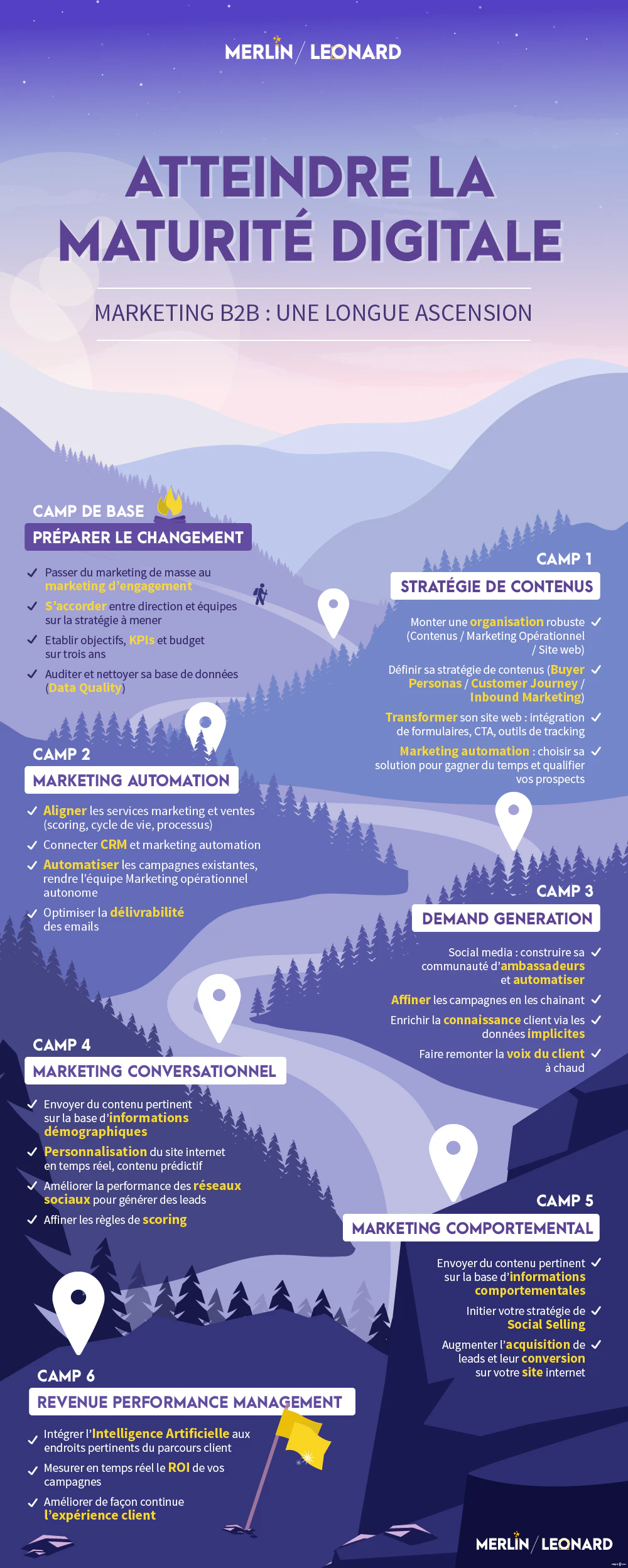 infographie sur la maturité du marketing digital