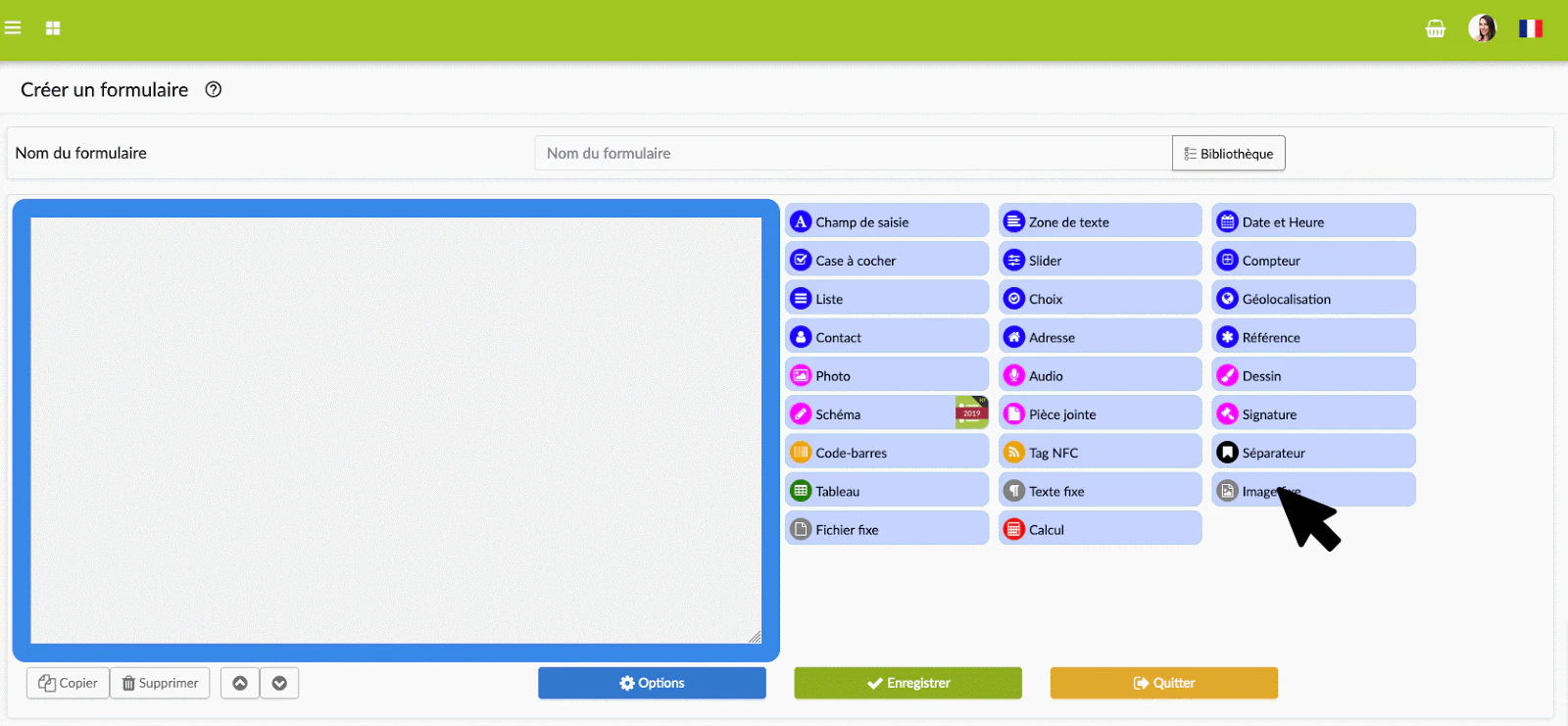 Création d'un formulaire avec Kizeo Forms