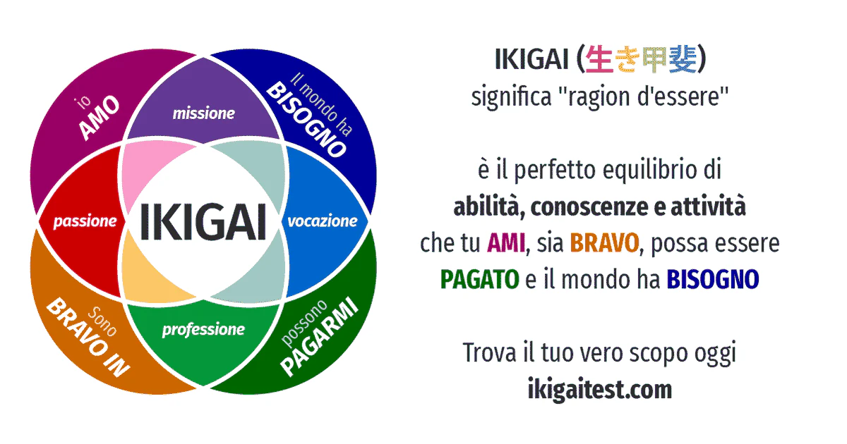 schema di metodo ikigai