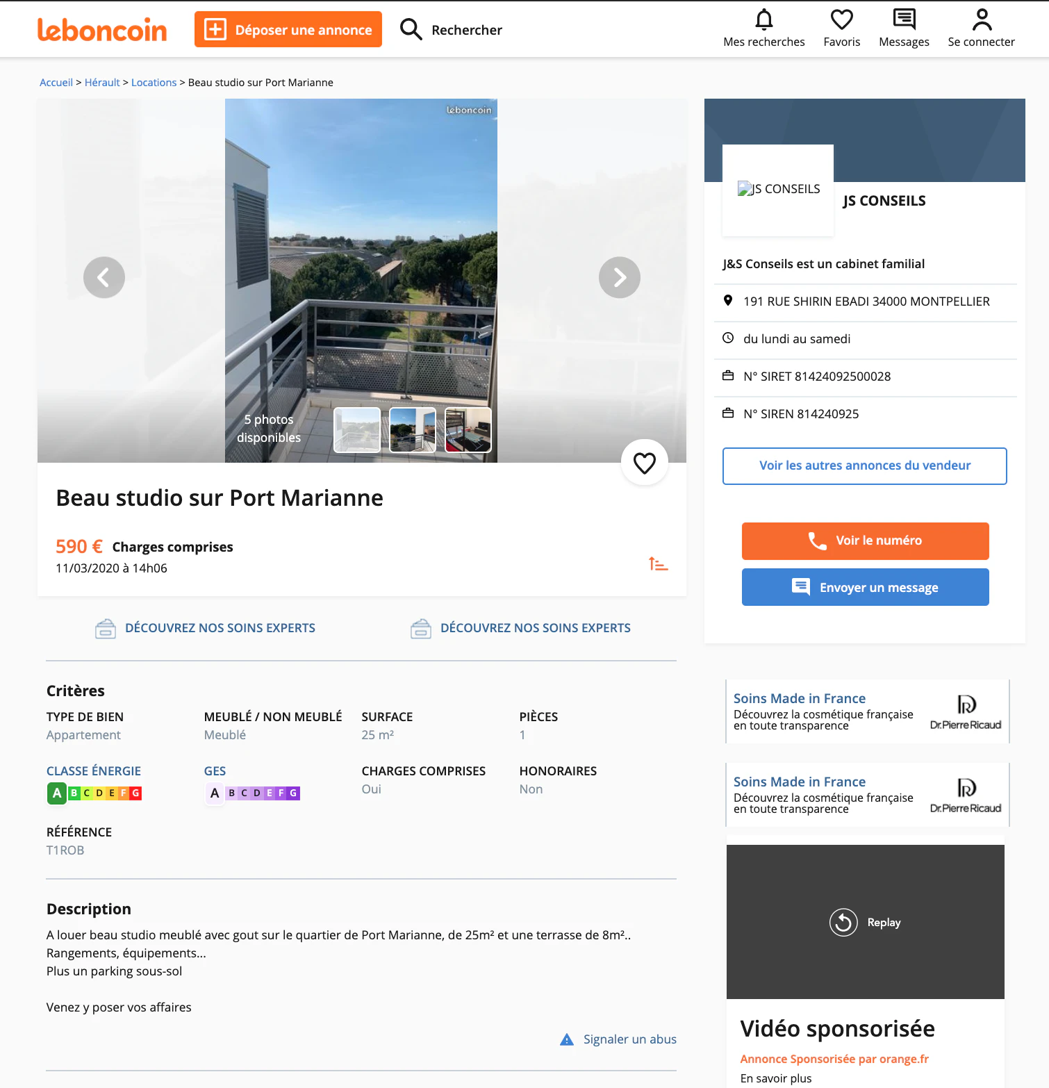 Marketplace location Leboncoin