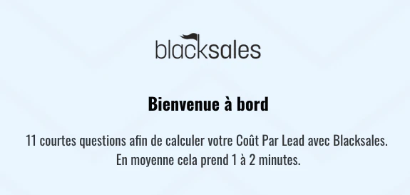 calculer son coût par lead avec blacksales logiciel de prospection commerciale b2B