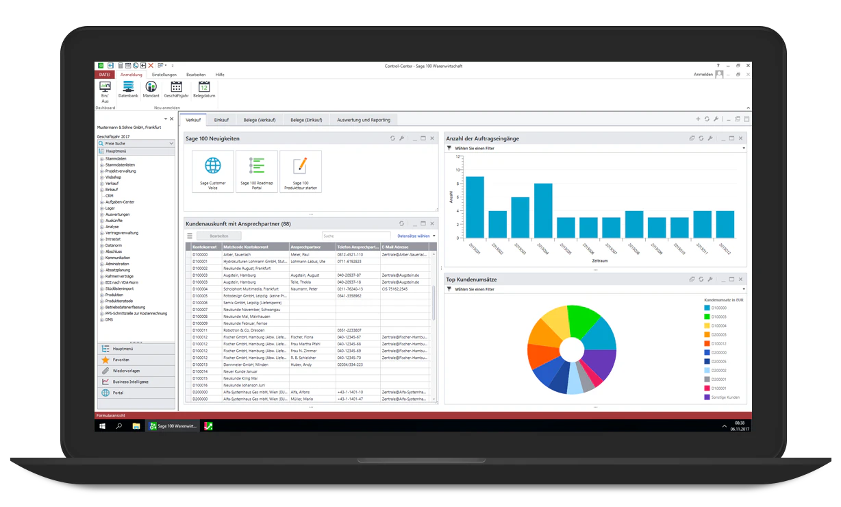 Sage 100cloud ERP und Sales Management