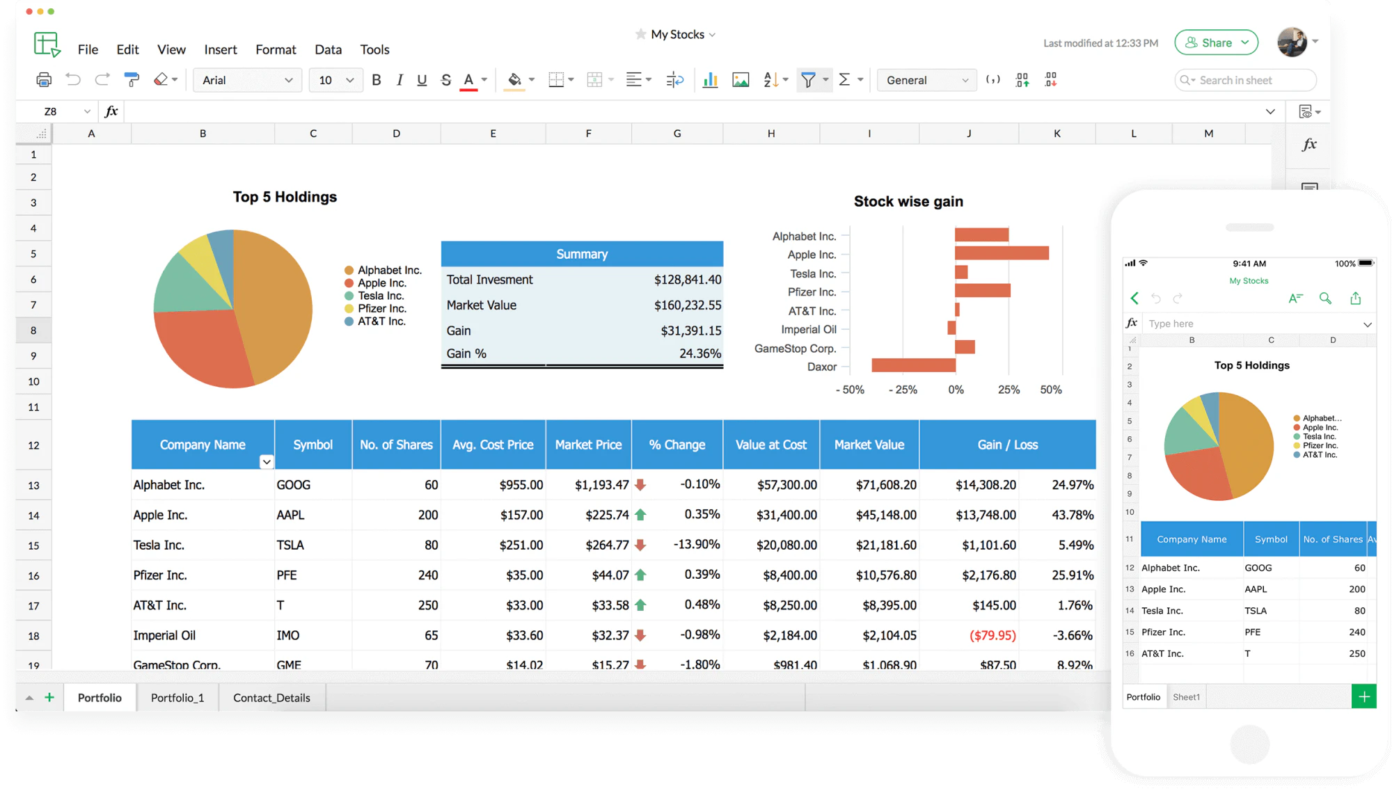 © Zoho Sheet