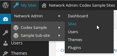Réseau de sites WordPress