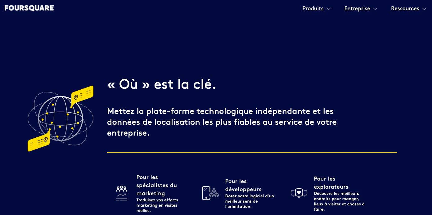 Avis consommateur : exemple Foursquare