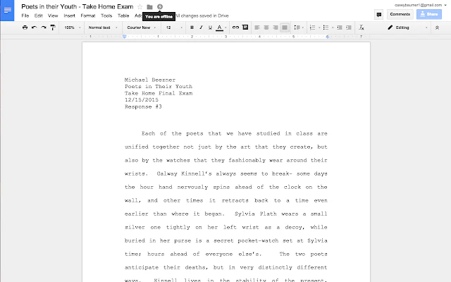 logiciel micro-entrepreneur : visuel Google Doc