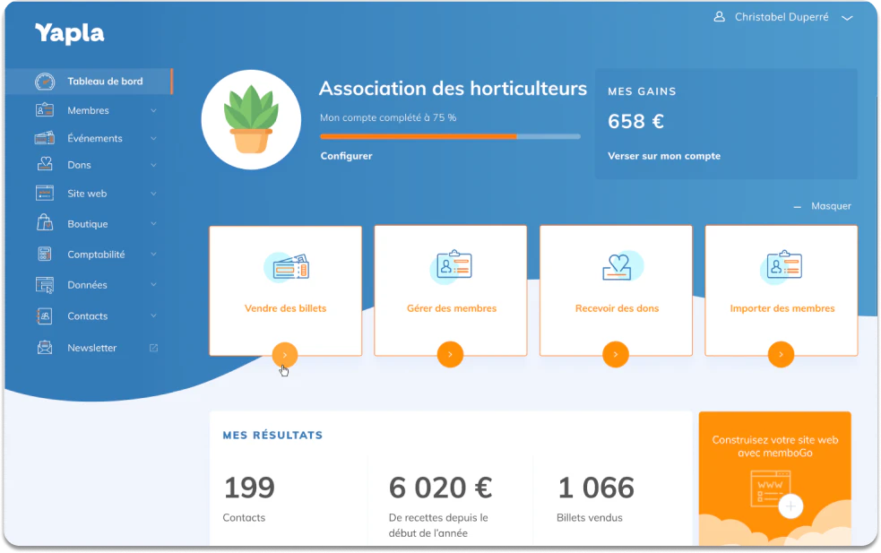 Yapla gestion association