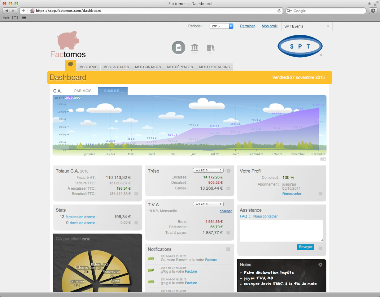 Factomos application auto entrepreneur