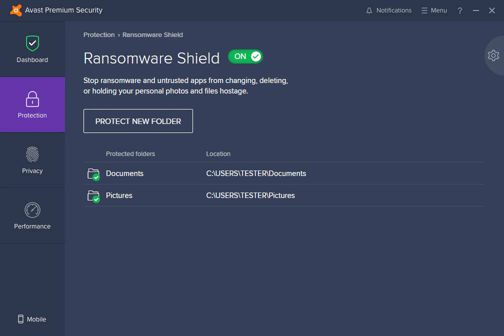 Avast antipsam e antivírus