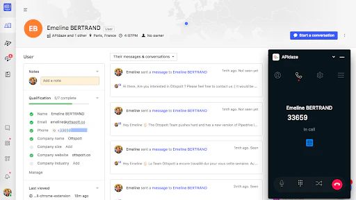 Ottspott, from simple enterprise telephony to an advanced call center management tool