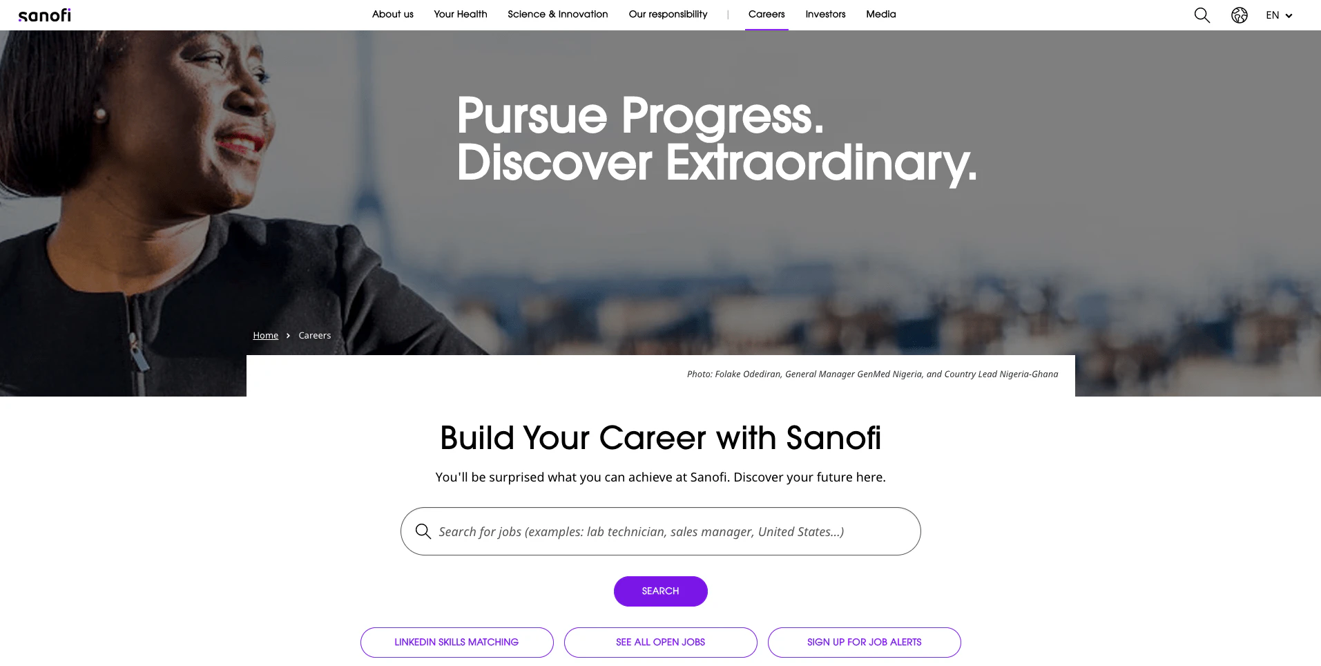 sanofi-karriereseite-beispiel