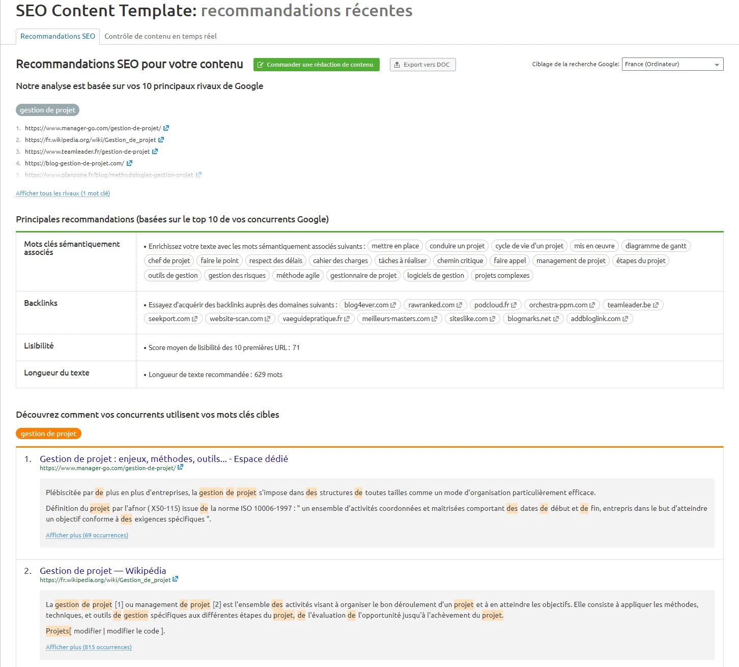 Seo Content Template