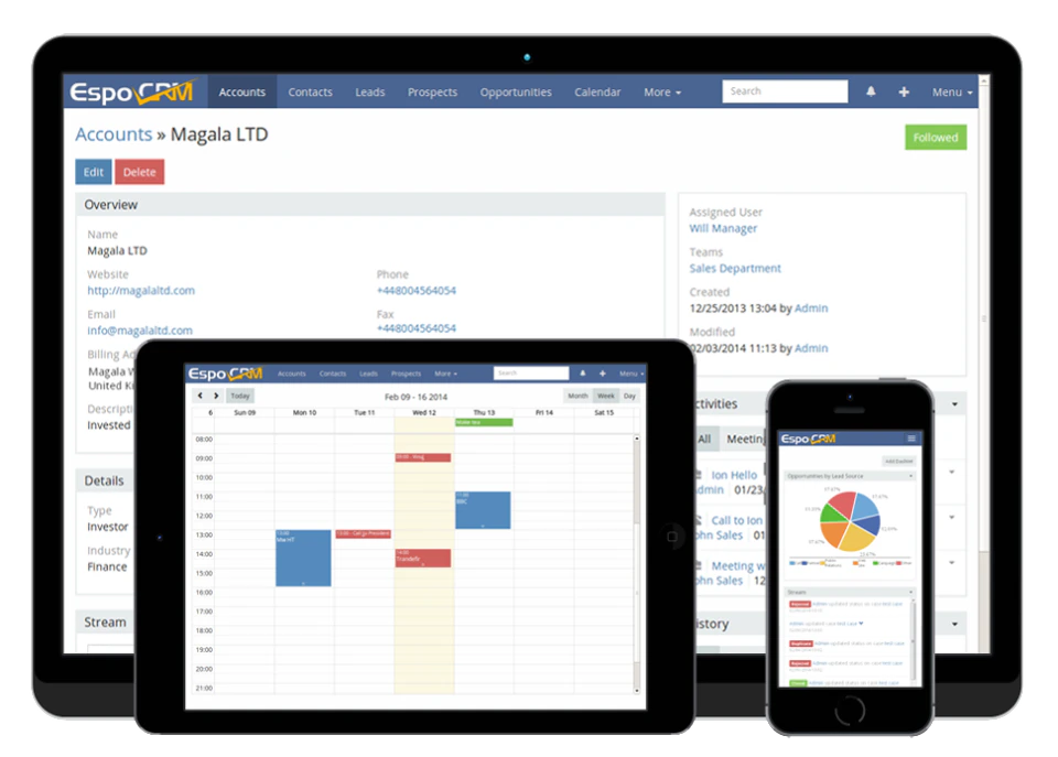 Meilleur crm open source 2021 : EspoCRM
