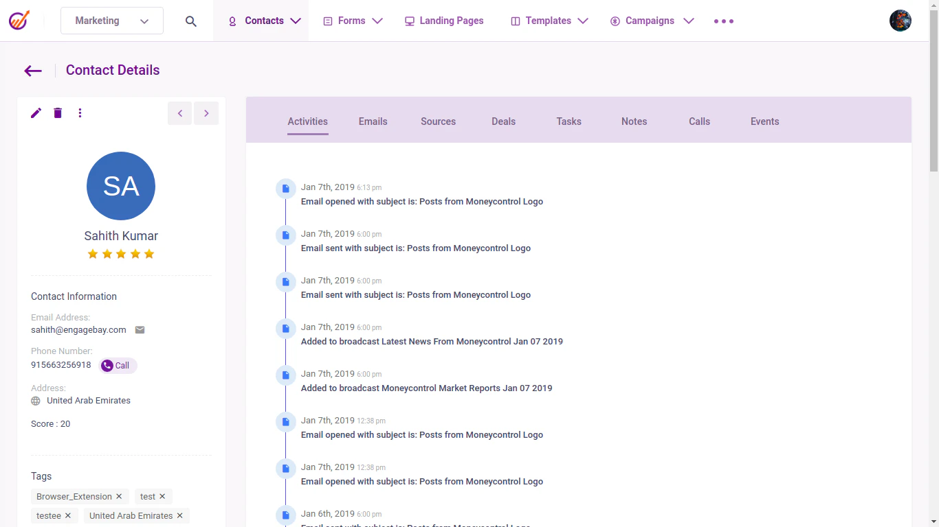 engagebay-crm-software