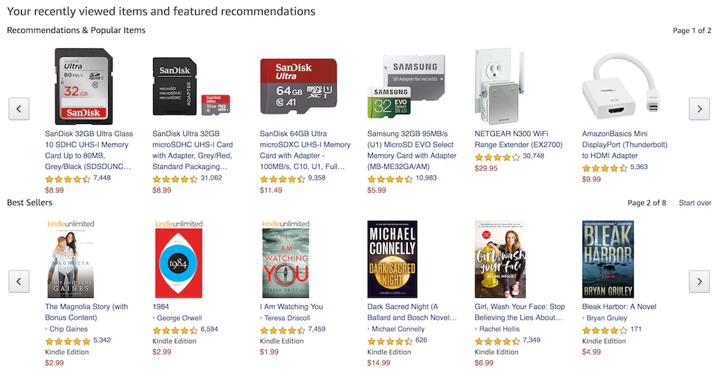 Exemple de marketing prédictif chez ©️Amazon