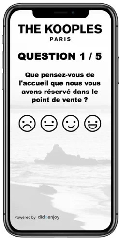 Exemple de CSAT de l’entreprise © The Kooples