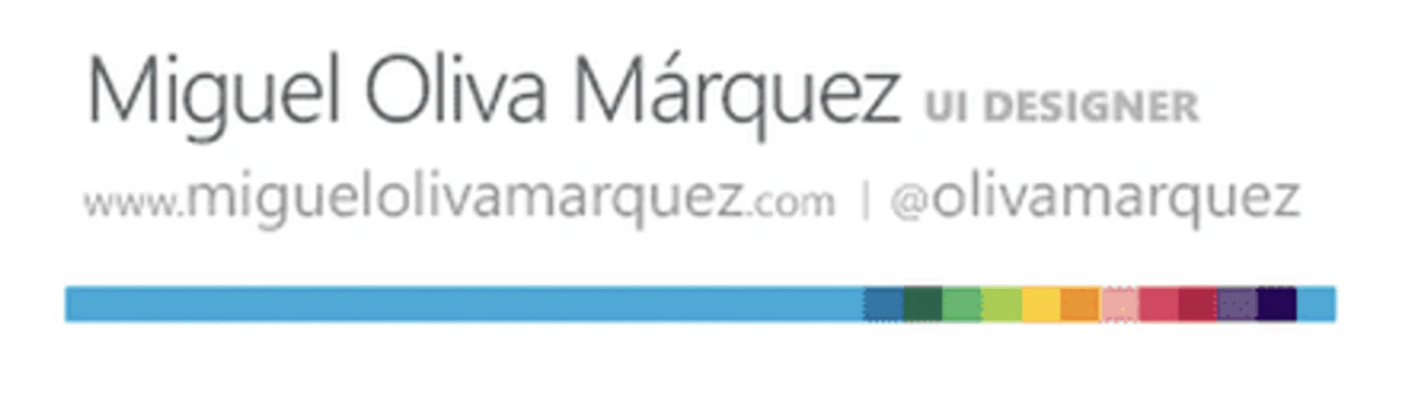 Signature mail simple par 'Miguel Oliva Márquez'