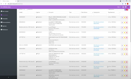 Capture d'écran H2i pour Logiciel Gestion Immobilière