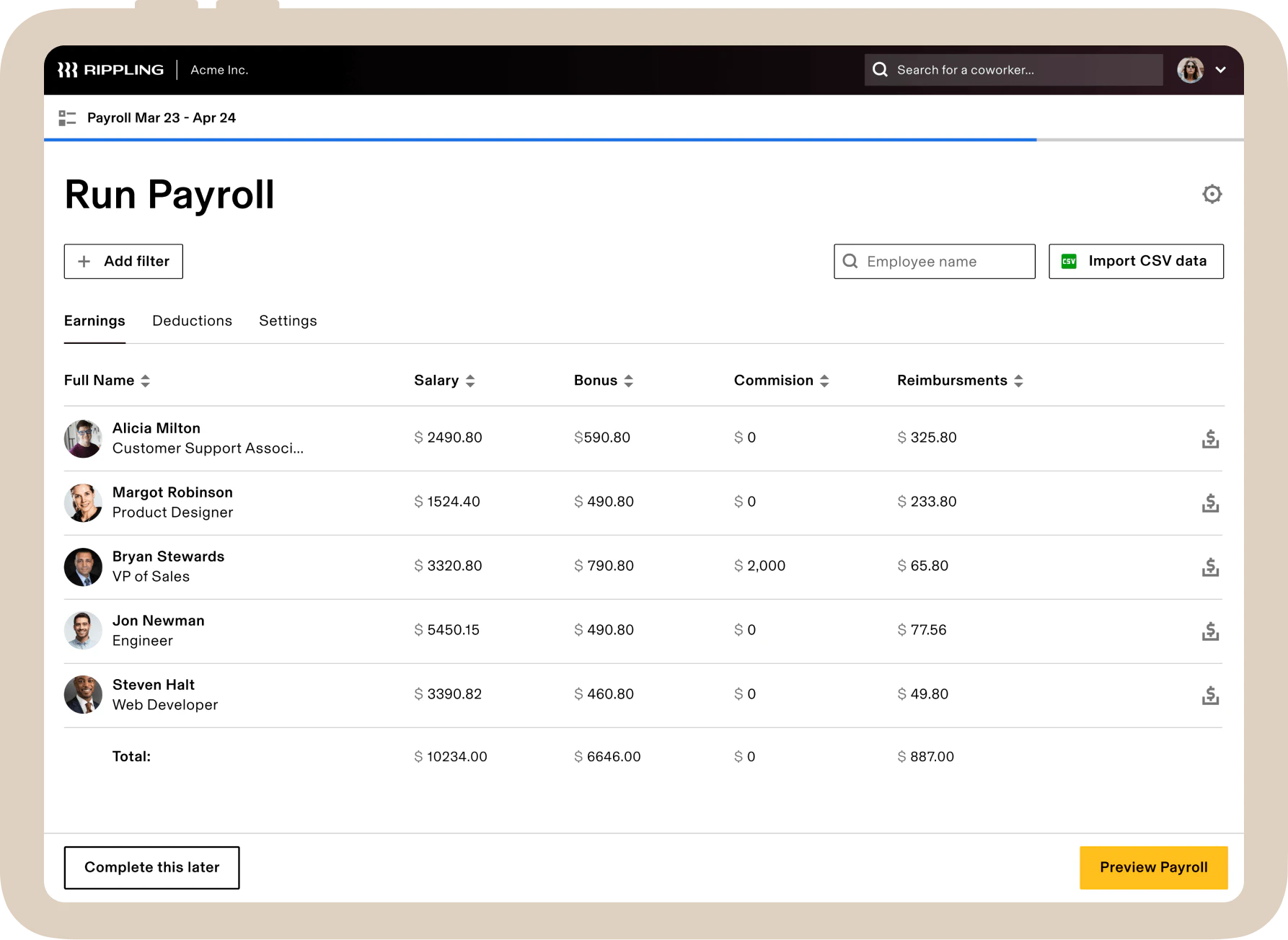 Rippling Payroll