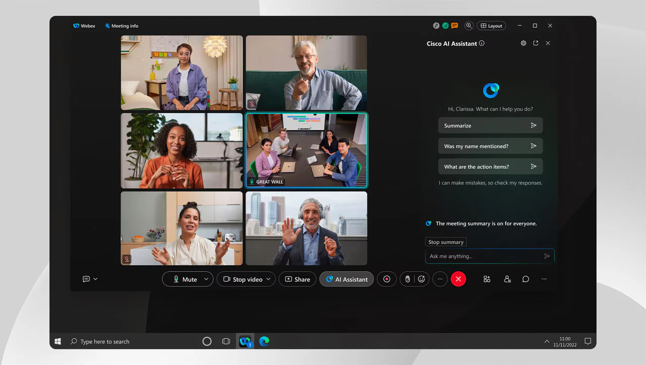 ⓒ Webex by Cisco